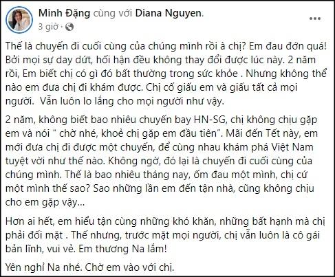 Mỹ nhân xấu số Nguyễn Diana có bệnh nhưng giấu-4