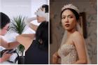 Stylist hé lộ ảnh Diệu Nhi thử váy chính thức sát giờ cưới