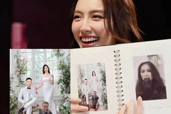 Thùy Tiên phản ứng ra sao khi thấy 'ảnh cưới' với Quang Linh Vlog?