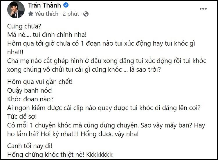 Thực hư Trấn Thành khóc sướt mướt tại tiệc Pre-wedding Diệu Nhi-3