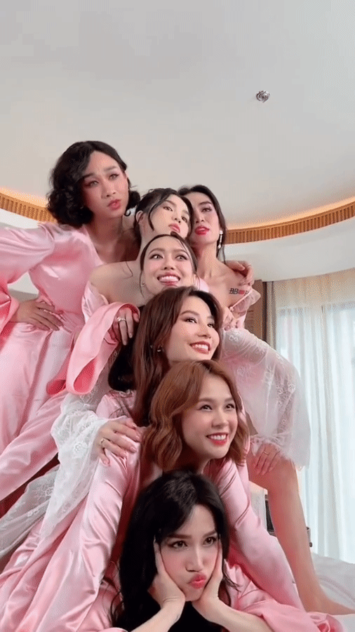 Diệu Nhi quậy cùng dàn phụ dâu tưởng đâu toàn thiên thần nội y-8