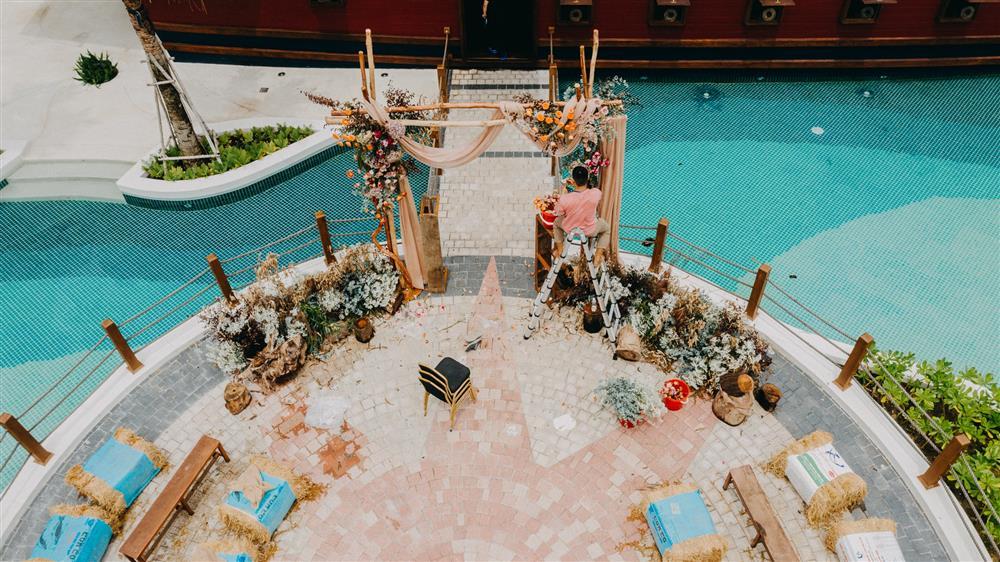 Không gian cưới Diệu Nhi - Anh Tú đơn giản vẫn ghi điểm-6