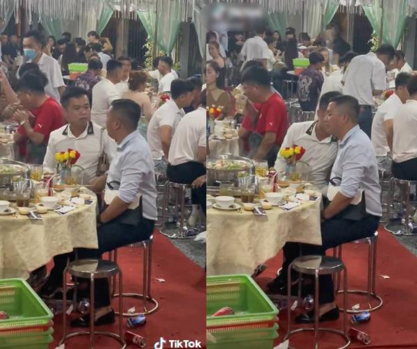 Quắn quéo hình ảnh 2 thanh niên đi tiệc ôm khư khư túi xách bạn gái-1