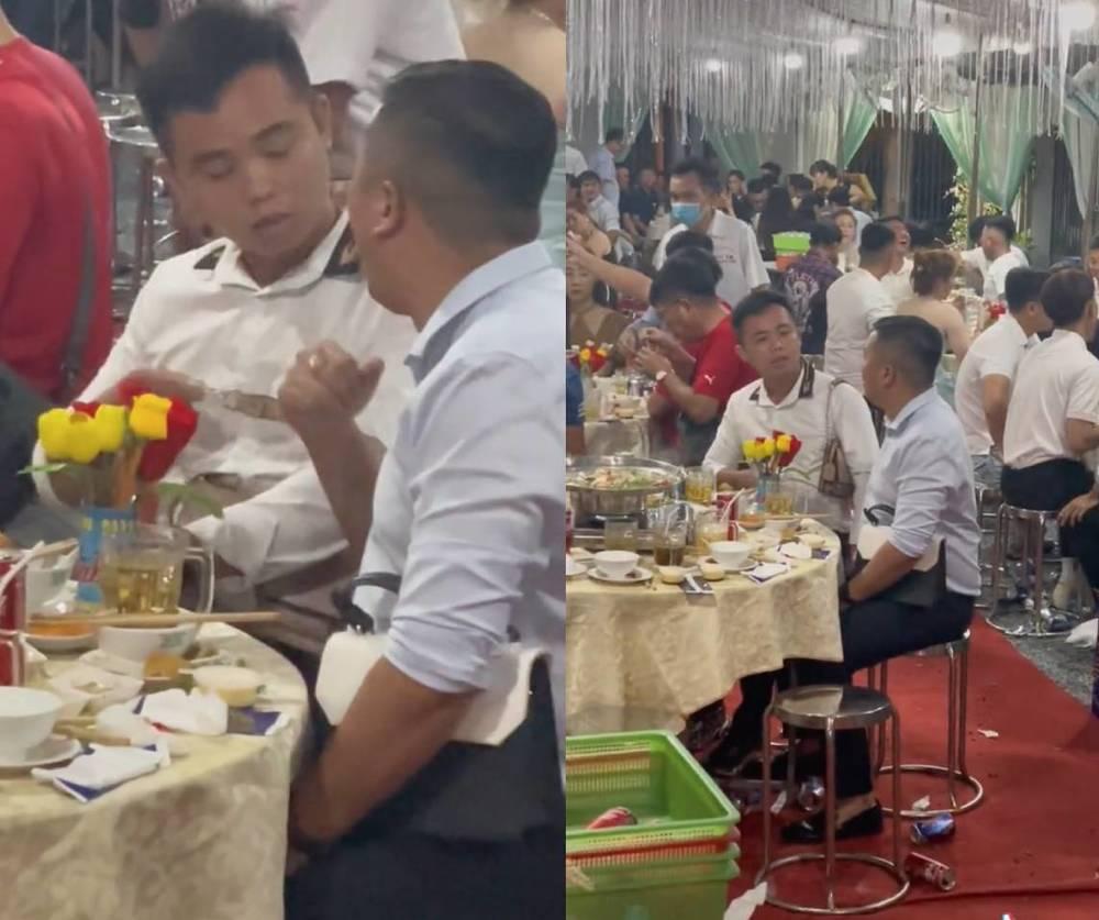 Quắn quéo hình ảnh 2 thanh niên đi tiệc ôm khư khư túi xách bạn gái-2