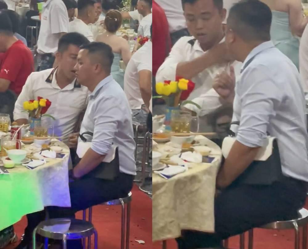 Quắn quéo hình ảnh 2 thanh niên đi tiệc ôm khư khư túi xách bạn gái-3