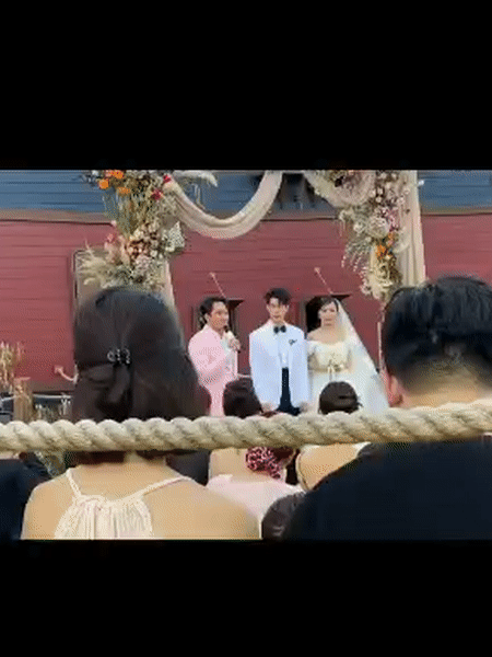 Trấn Thành rưng rưng phát biểu tại đám cưới Diệu Nhi - Anh Tú-8