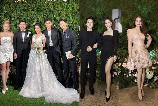Celeb nô nức ăn cưới Liêu Hà Trinh, 2 người từ đám Diệu Nhi qua