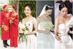 MC Liêu Hà Trinh thay 4 váy cưới, 2 áo dài trong ngày lấy chồng