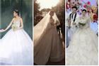 Ngắm trọn khoảnh khắc 3 cô dâu Vbiz diện váy cưới ngày 10/10