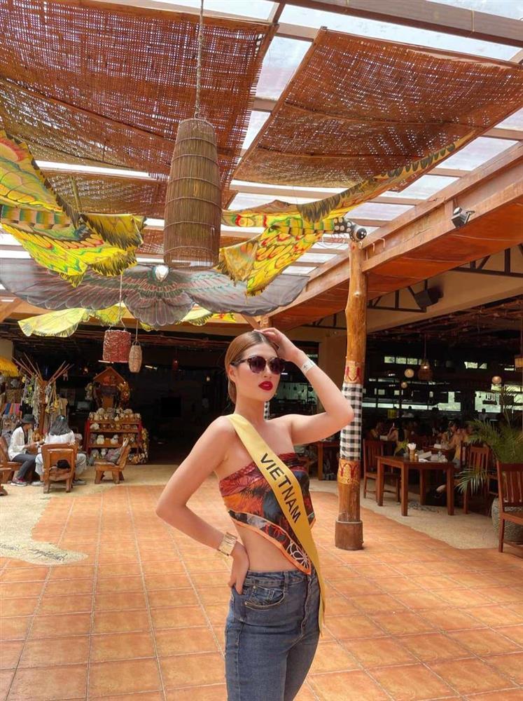 Thiên Ân quấn khăn làm áo chặt đẹp dàn thí sinh Miss Grand-1