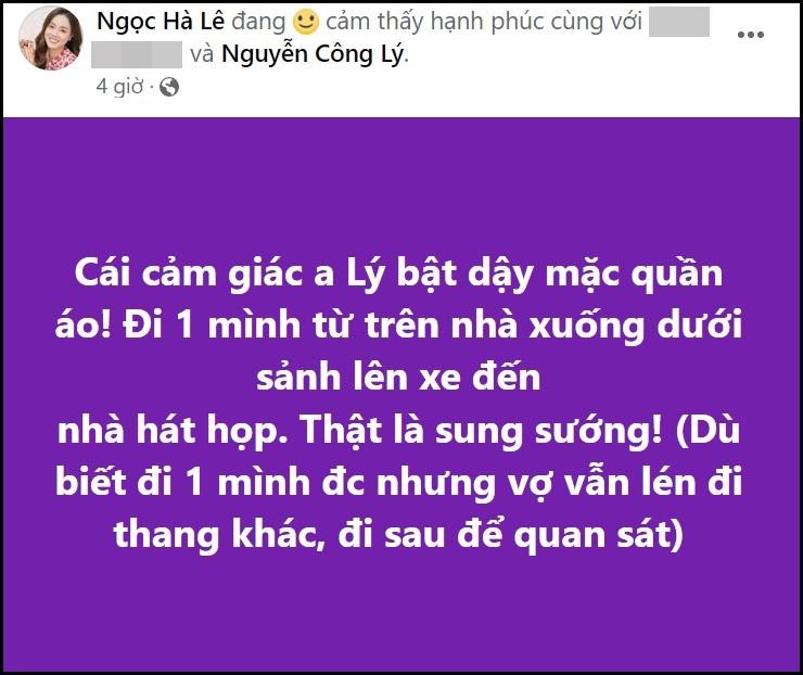 Tin showbiz Việt ngày 11/10: Bà xã vui mừng khi thấy Công Lý đi làm-2