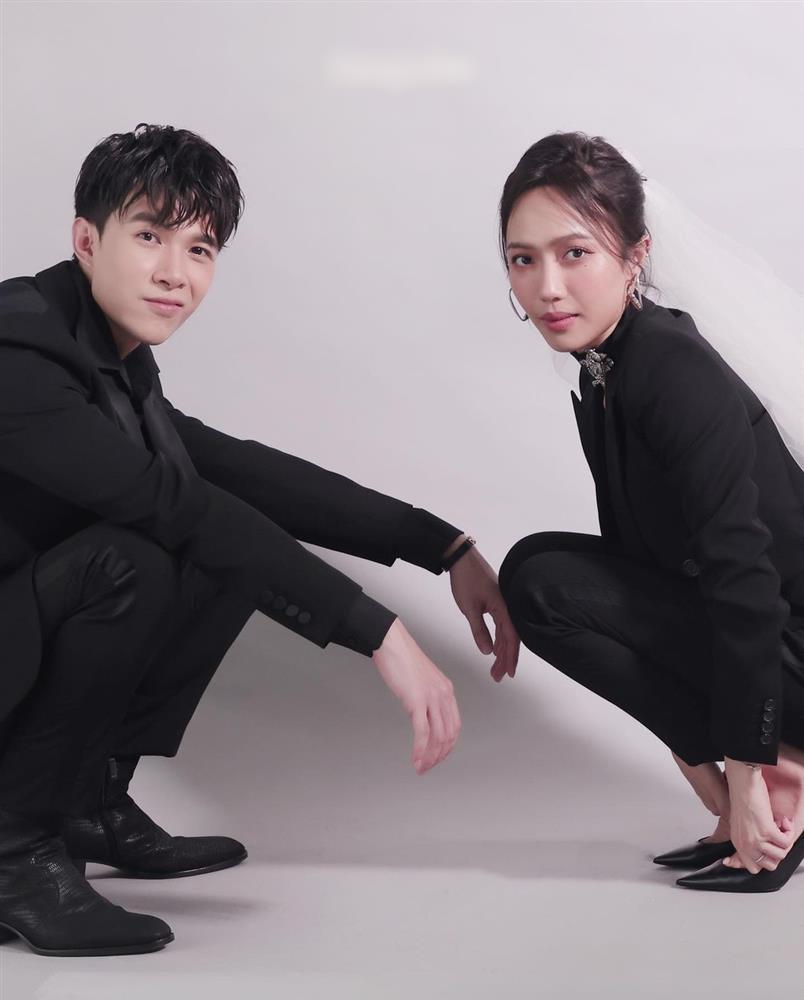 Diệu Nhi tổng kết ảnh cưới với bộ hình mặc vest đen chuẩn men-6