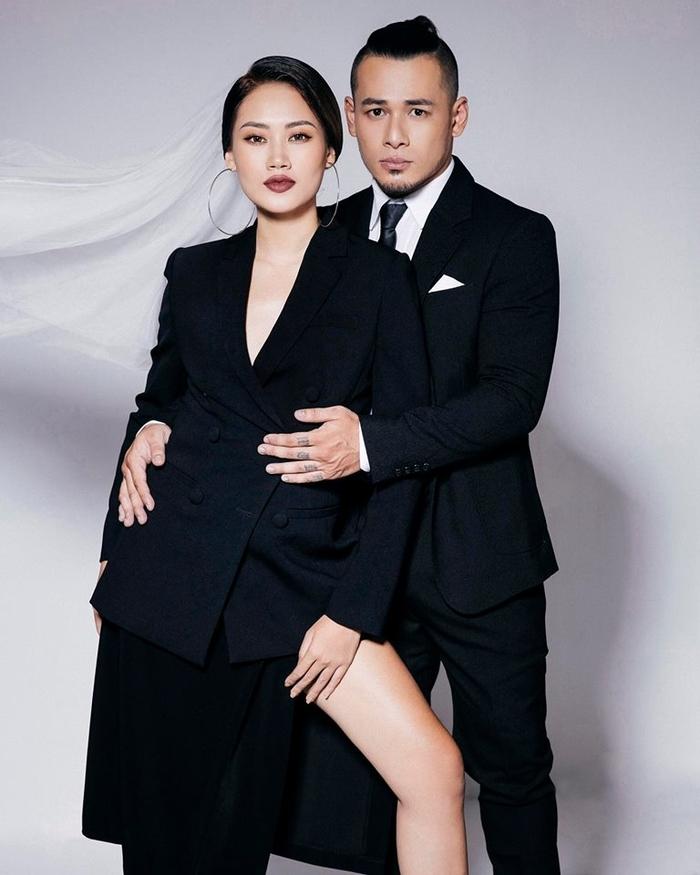 Diệu Nhi tổng kết ảnh cưới với bộ hình mặc vest đen chuẩn men-12