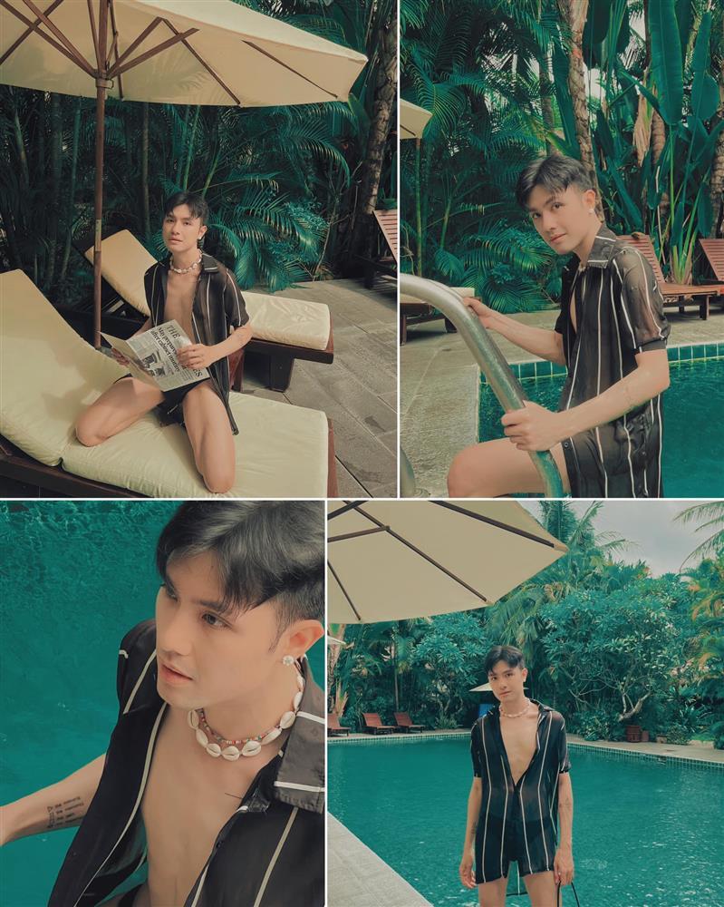 Bạn trai BB Trần lên đồ kiệm vải, body khét lẹt-1