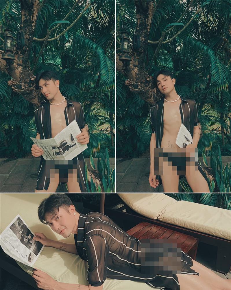 Bạn trai BB Trần lên đồ kiệm vải, body khét lẹt-3