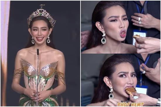 Thùy Tiên cứ ăn là bị dìm hàng, trôi hết hình tượng Miss Grand International