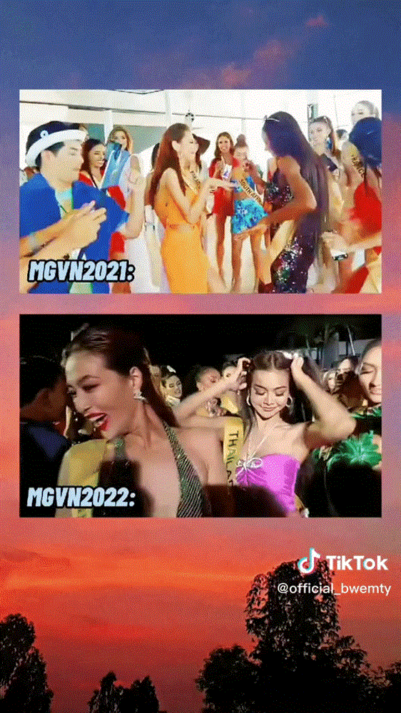 Thùy Tiên và Thiên Ân trổ tài nhảy đã con mắt tại Miss Grand-1