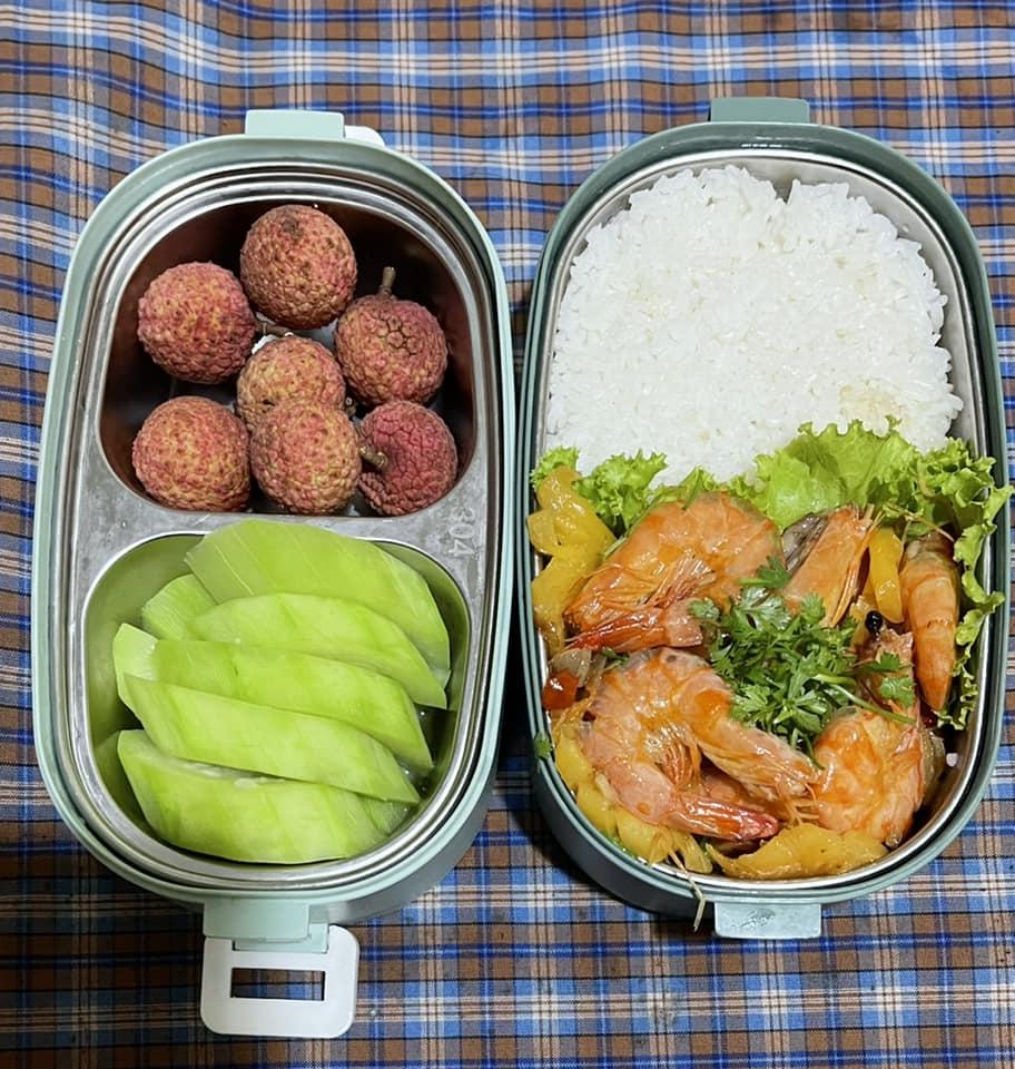 Loạt cơm hộp đã ngon lại đẹp vợ trẻ làm cho chồng mang đi làm-4