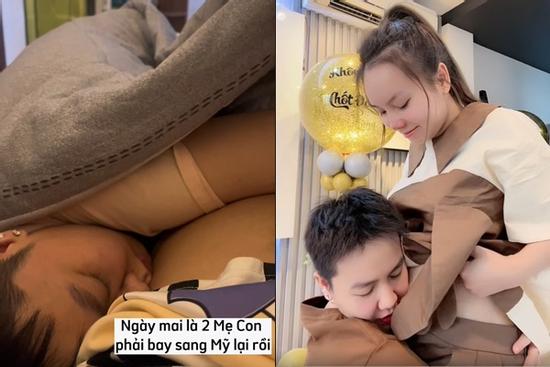 Múi Xù bật khóc trước ngày sang Mỹ vì thương chồng