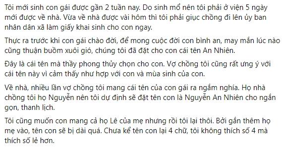 Nhìn tên con gái do chồng đặt, vợ uất ức không nói thành lời-1