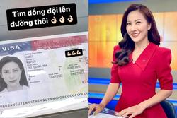 BTV đình đám VTV lộ ảnh thẻ visa đi Mỹ, nhan sắc bất ngờ