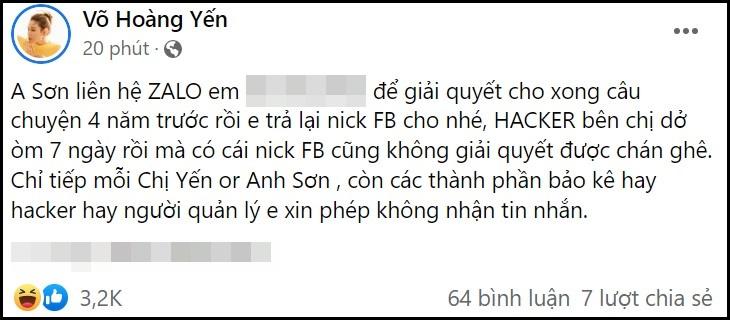 Hacker ân oán kèn cựa Võ Hoàng Yến, gọi thẳng tên nam nhi-2
