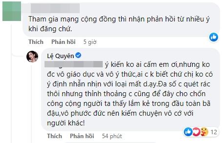Lệ Quyên mắng antifan đầu óc bã đậu-6