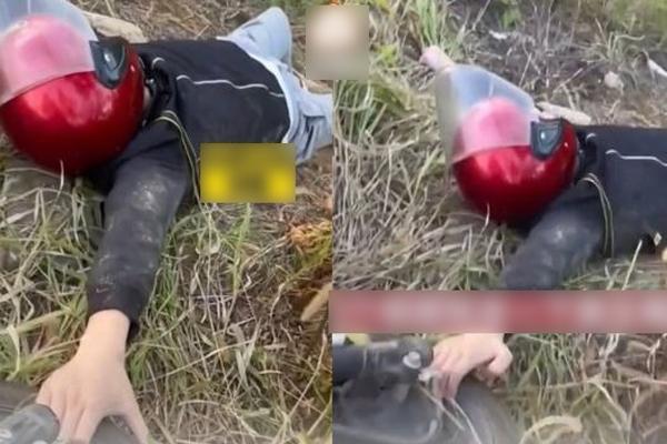 Mải chụp ảnh, nam du khách bị sóng dữ xô ngã xuống biển-3