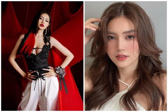 Lan Ngọc lột xác với tóc nhuộm light đỏ, makeup sắc sảo