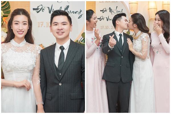 Chồng Đỗ Mỹ Linh bị tung cao, lấy được vợ mà như thắng bóng đá-10