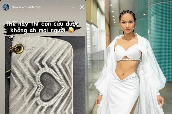 H'Hen Niê tiếp tục phá đồ hiệu, túi 50 triệu như đồ bỏ đi