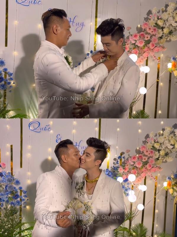 Kết hôn sau 6 năm yêu nhau, cặp đôi LGBT nhận kết vàng đeo trĩu cổ-1