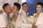 Kết hôn sau 6 năm yêu nhau, cặp đôi LGBT nhận kết vàng đeo trĩu cổ