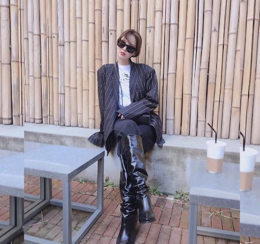 Mix đồ thu đông xuống phố hack dáng như mỹ nhân Hàn-1