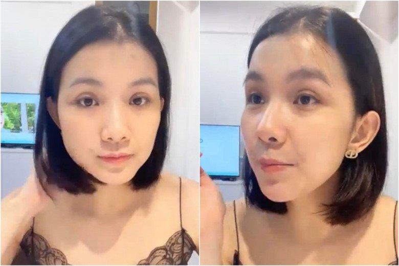 Ngắm mặt mộc hoa hậu trên livestream-5