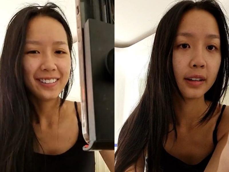 Ngắm mặt mộc hoa hậu trên livestream-1