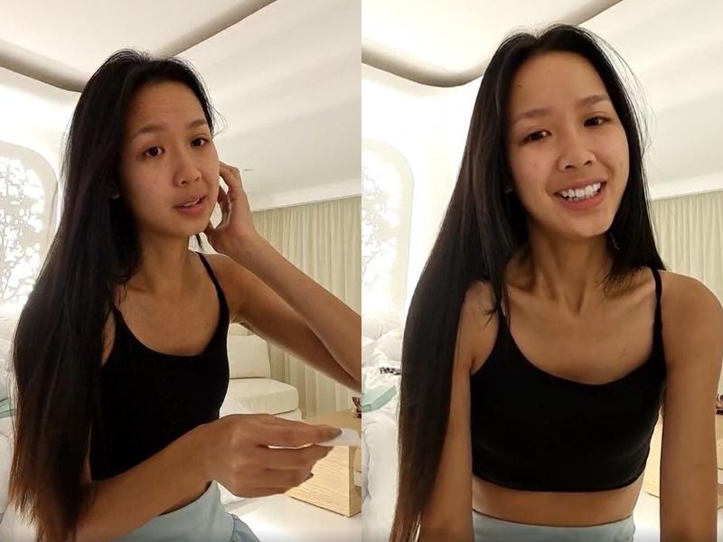 Ngắm mặt mộc hoa hậu trên livestream-2