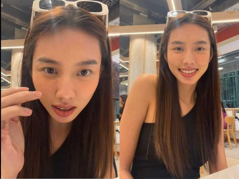 Ngắm mặt mộc hoa hậu trên livestream-13