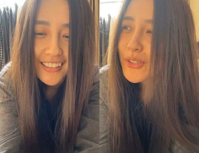 Ngắm mặt mộc hoa hậu trên livestream-11