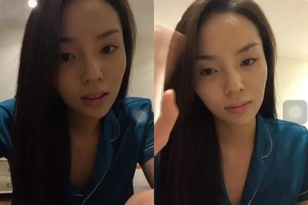 Ngắm mặt mộc hoa hậu trên livestream-17