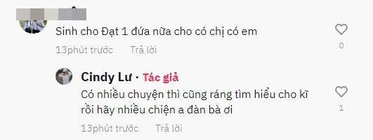 Cindy Lư gay gắt khi anti-fan khuyên sinh con cho Đạt G-2