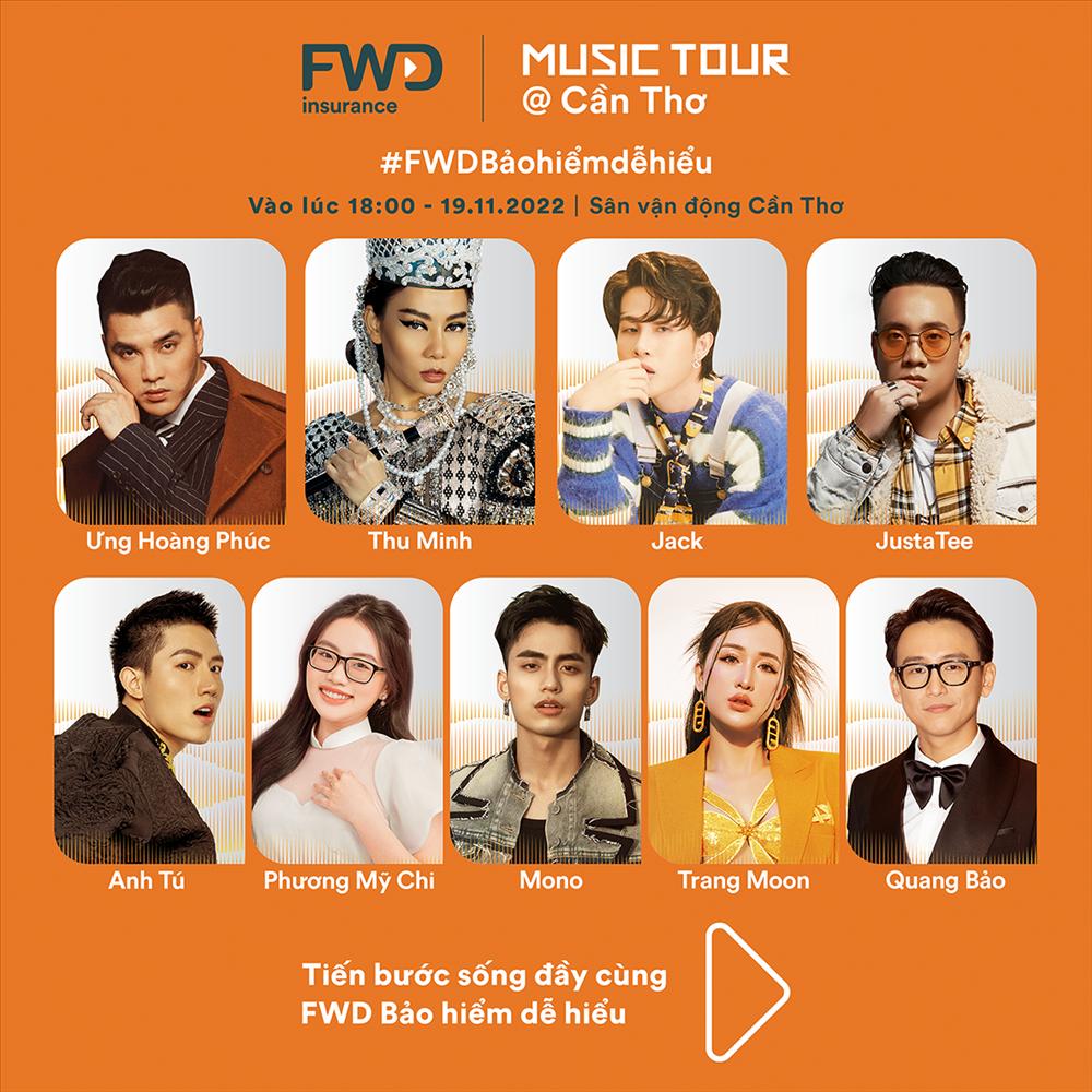 FWD Music Tour lần đầu đến với khán giả miền Tây Nam Bộ-1