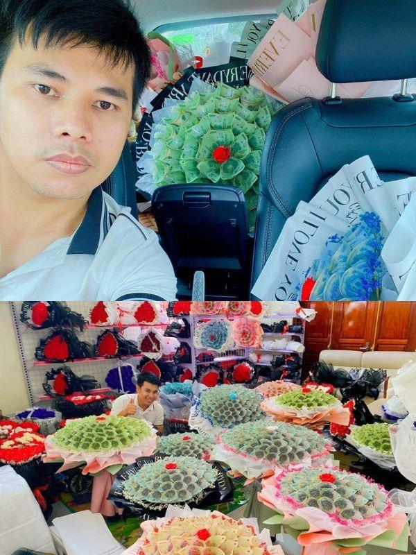 Hoa tiền mặt đắt hàng ngày 20/10: Có bó đến gần 200 triệu đồng-4