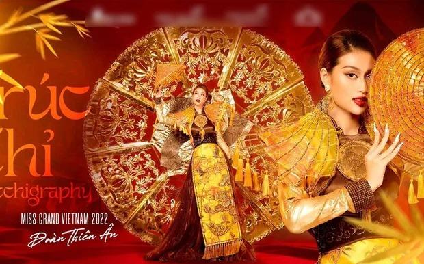 Thiên Ân căng thẳng trình diễn trang phục dân tộc vì gặp sự cố-9