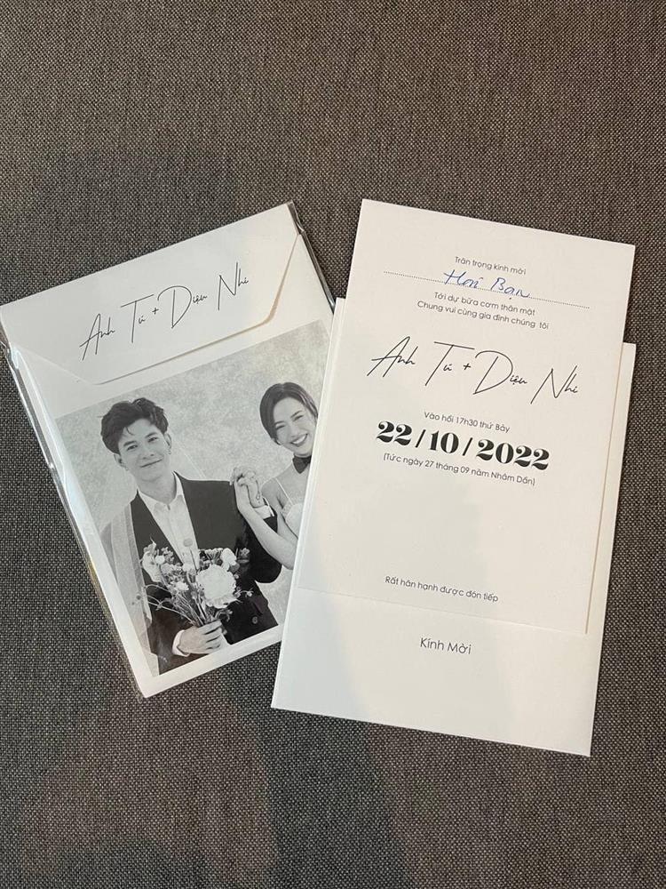 Diệu Nhi - Anh Tú gửi thiệp giản dị bất ngờ khi cưới ở Hà Nội-2
