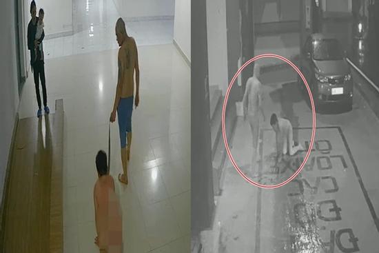 Bé trai 10 tuổi bị bố lột truồng, buộc dây vào cổ lôi ra đường