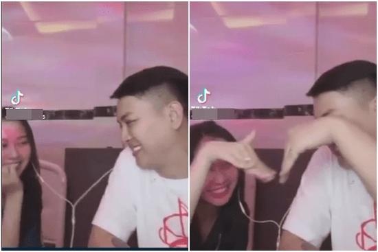 Hoài Lâm và bạn gái kém tuổi 'tình bể bình' trên livestream