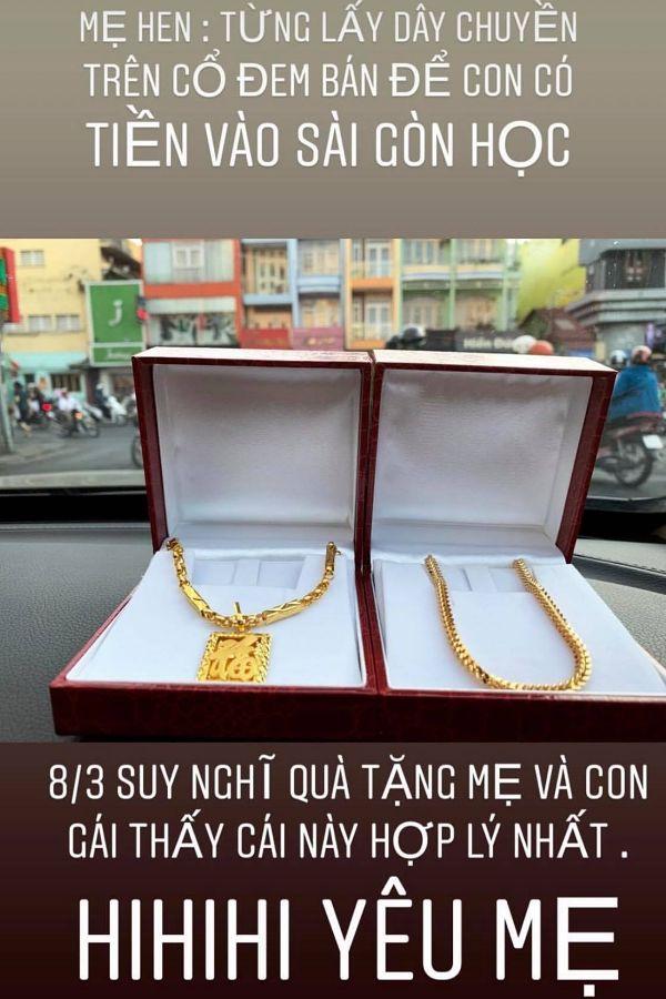 Ngọc Châu và loạt sao Việt chuộng tặng vàng báo hiếu mẹ-5