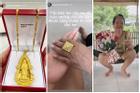 Ngọc Châu và loạt sao Việt chuộng tặng vàng 'báo hiếu' mẹ