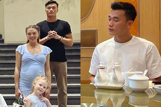 Thủ môn Bùi Tiến Dũng đưa vợ và em gái Tây đi họp lớp